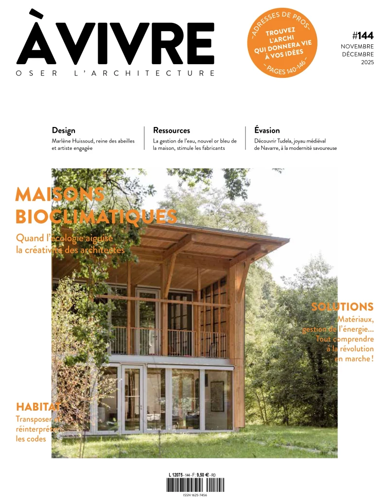 Cover of À Vivre magazine, issue #144, November–December 2025