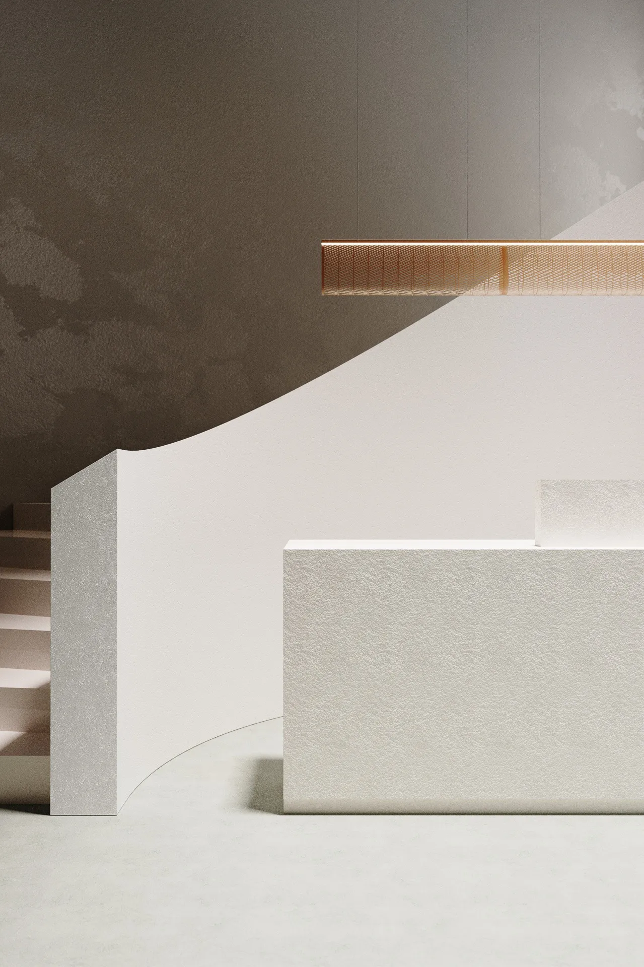 Suspension FILÆ installée dans un intérieur blanc minimaliste