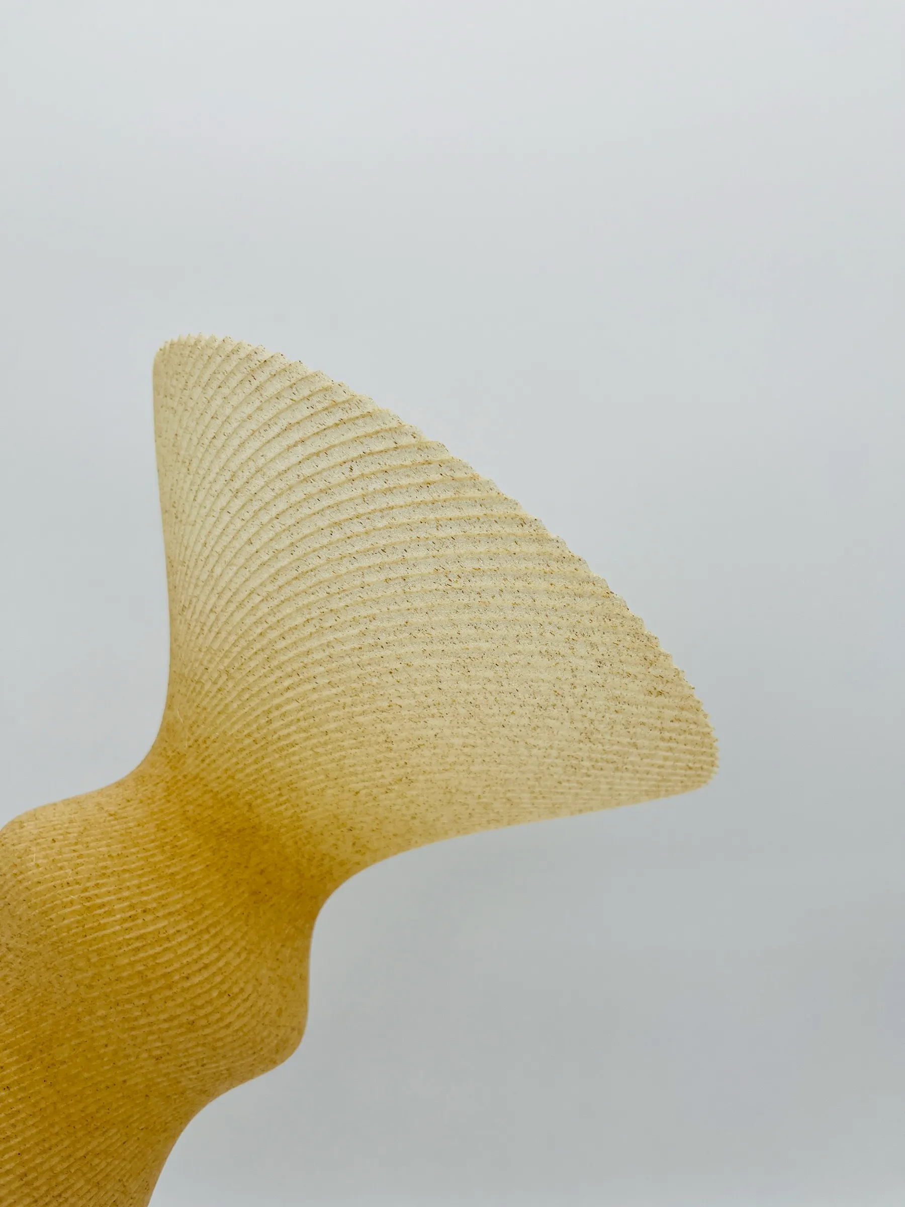 Gros plan de profil sur les strates d’un vase Terres fertiles